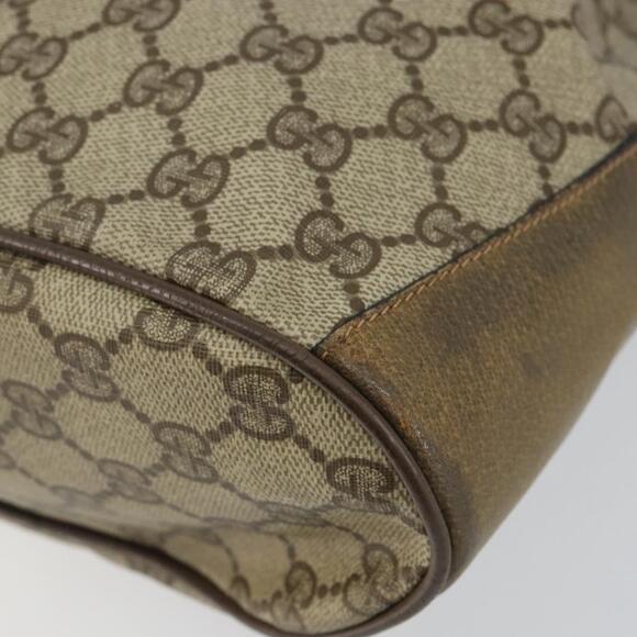 GUCCI GG Supreme Web Sherry Line Shoulder Bag PVC Beige 14 02 034 Auth 143349 - Picture 9 of 16